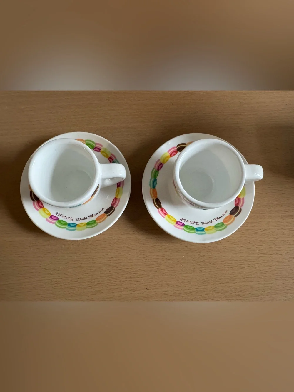 Disney Mickey Mouse set of two coffee cups with saucers